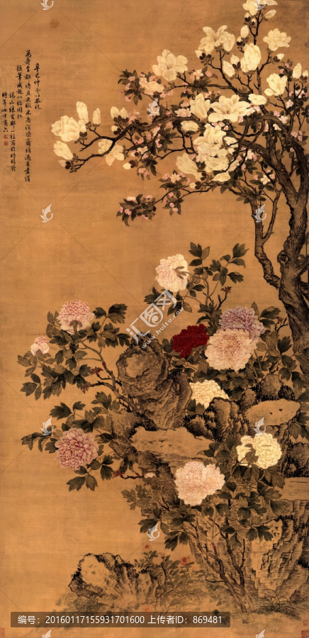 鄒一桂,玉堂富貴圖,未分層