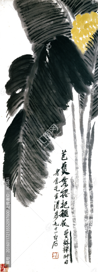 齊白石,芭蕉,未分層