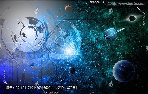 星空背景,科技背景,科技界面