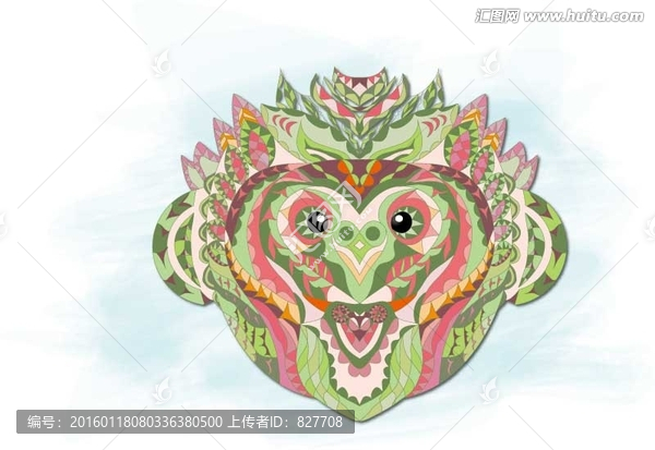 猴子,猴,裝飾畫,無框畫