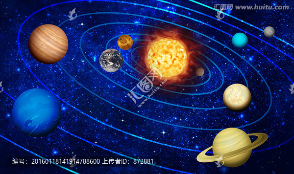 星空背景,太陽系