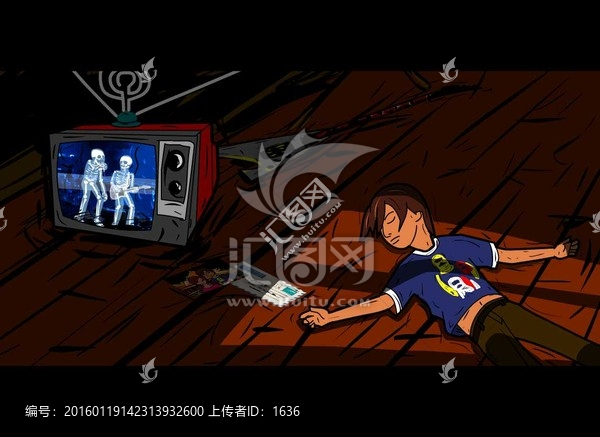 睡地板男孩