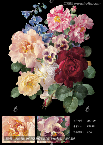 古典油畫花卉
