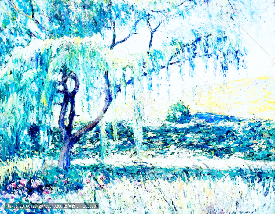 莫奈作品風(fēng)景油畫(huà)
