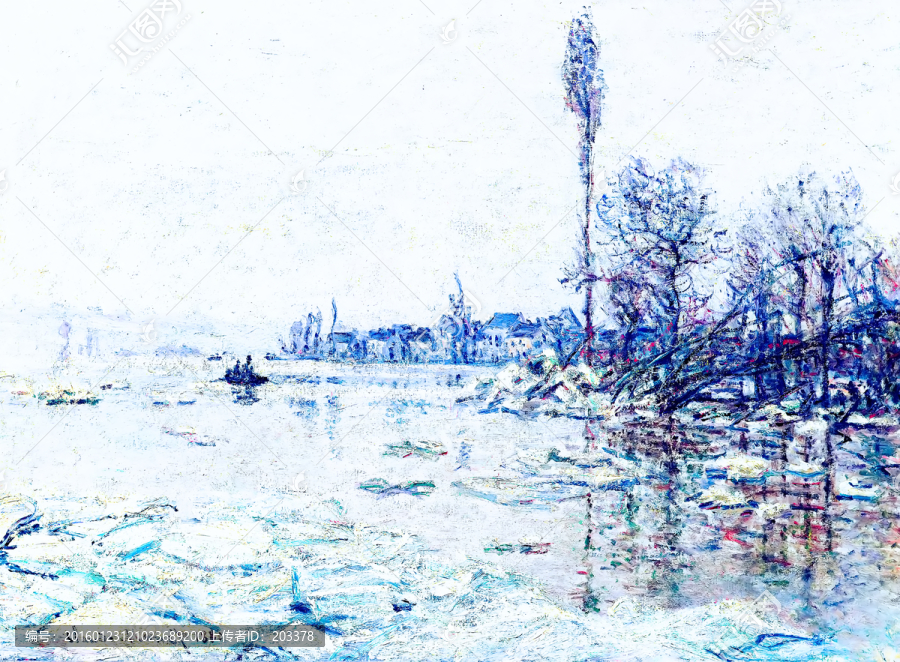 莫奈作品風(fēng)景油畫