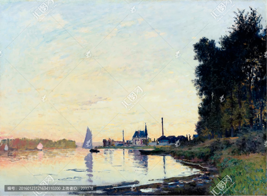 莫奈作品風(fēng)景油畫