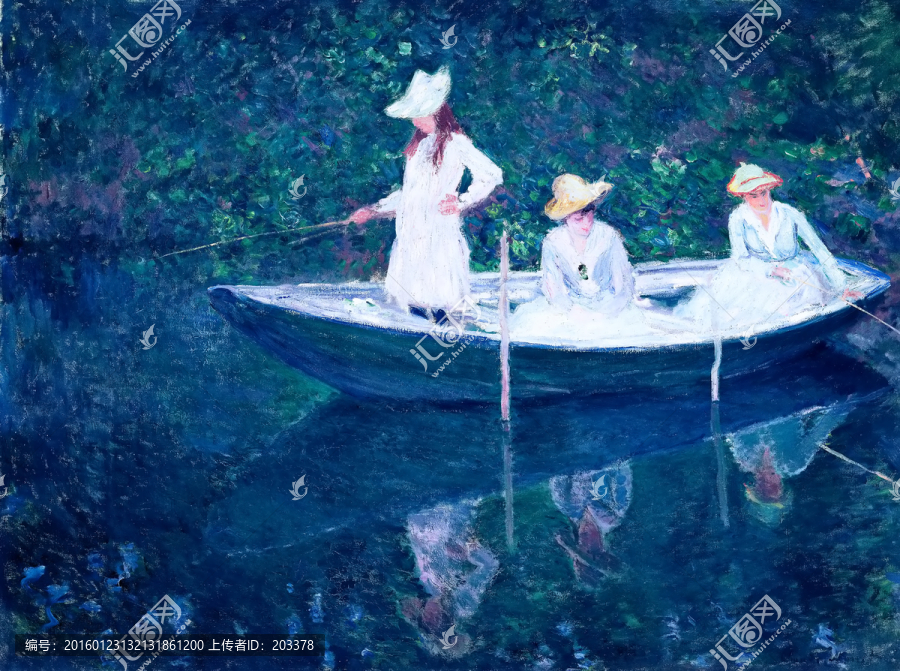 莫奈人物肖像油畫