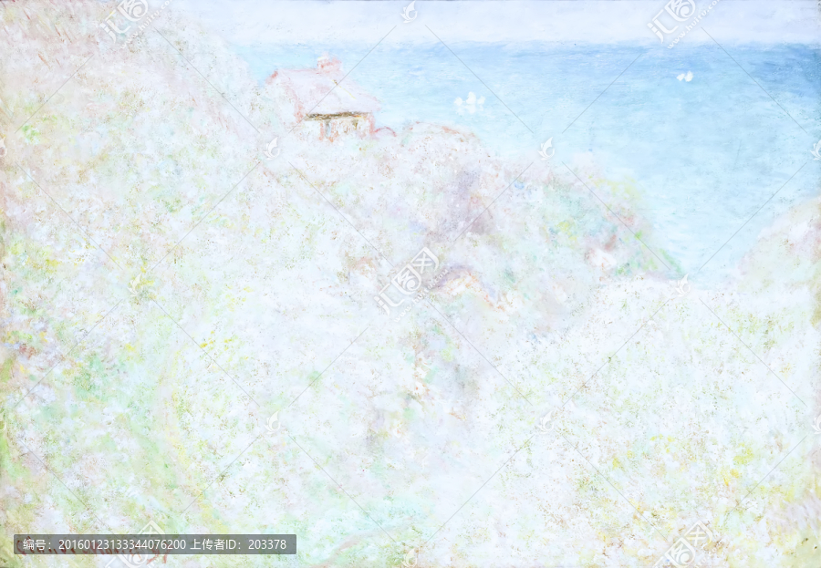 莫奈作品抽象油畫