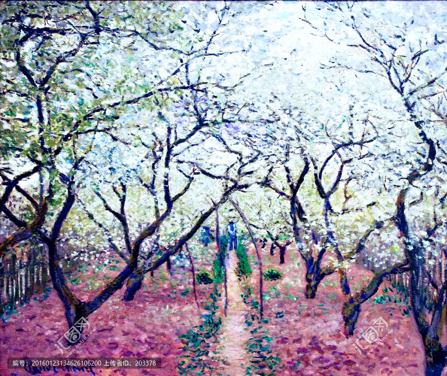 莫奈作品抽象油畫(huà)
