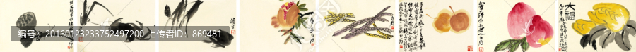 齊白石,花卉冊(cè)頁(yè),未分層