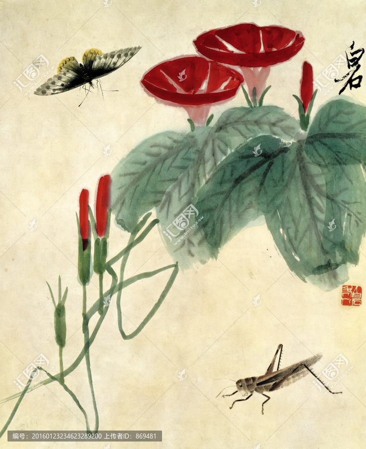 齊白石,花鳥畫,未分層