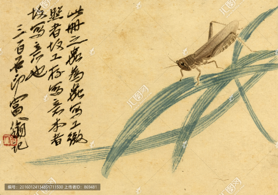 齊白石,昆蟲冊頁,未分層