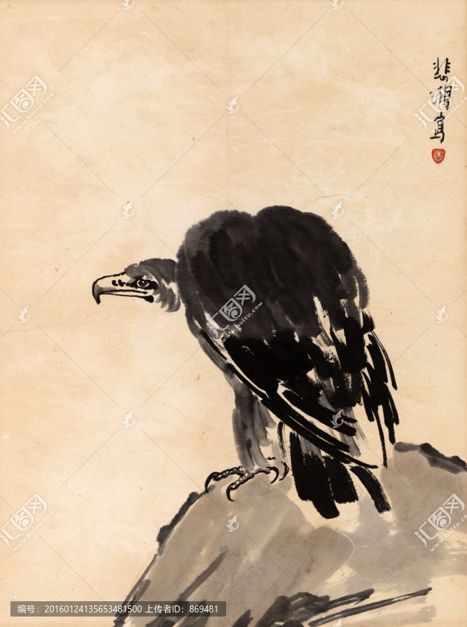 徐悲鴻,花鳥冊頁,未分層