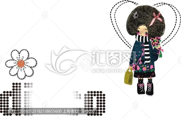 女孩,字母