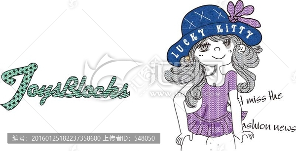 女孩,字母