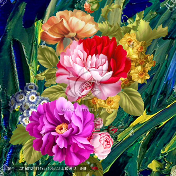 花,無框畫