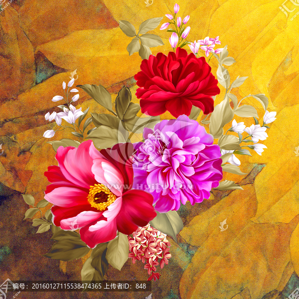 花,無框畫