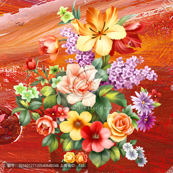 花,無框畫