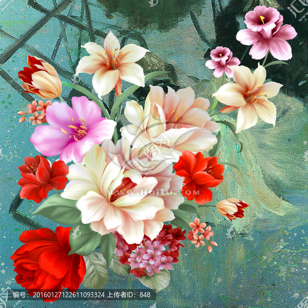 花,無框畫