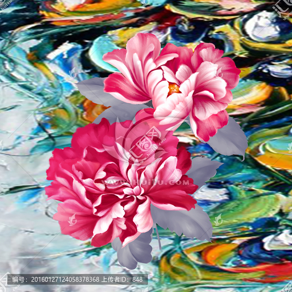 花,無框畫