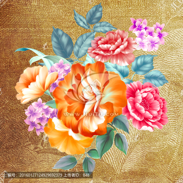花,無框畫