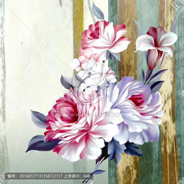 花,無框畫