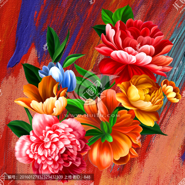 花,無框畫