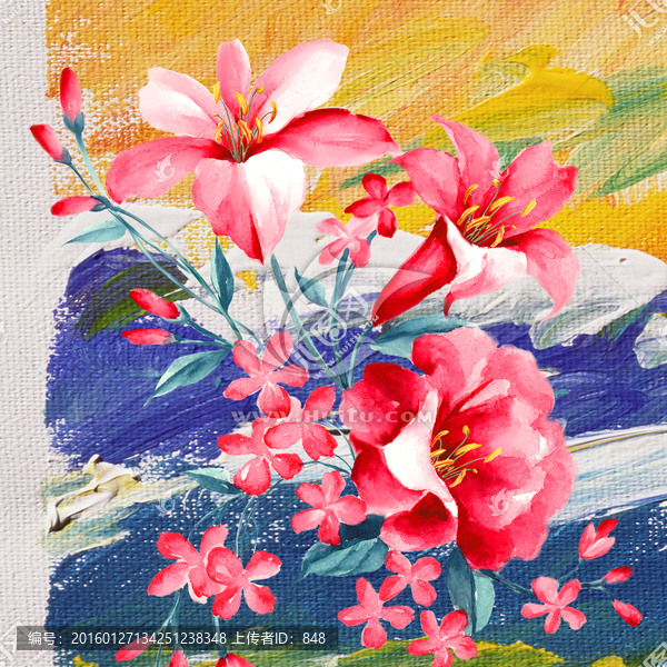 花,無(wú)框畫(huà)