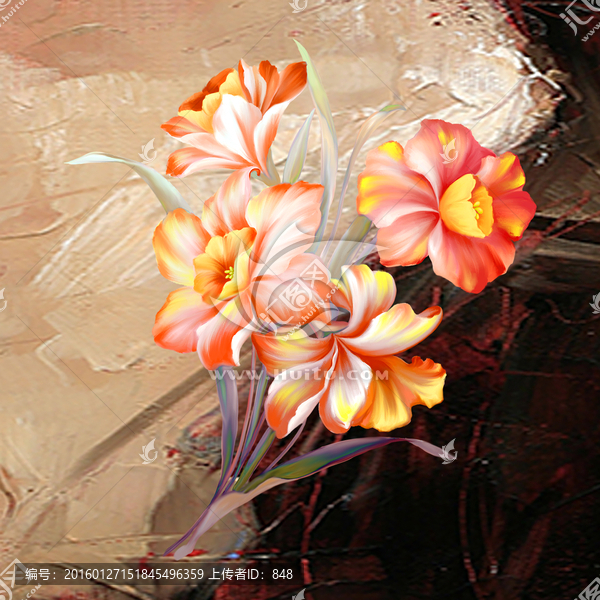 花,無(wú)框畫(huà)