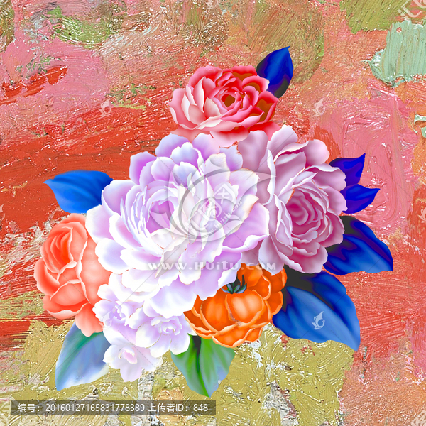 花,油畫
