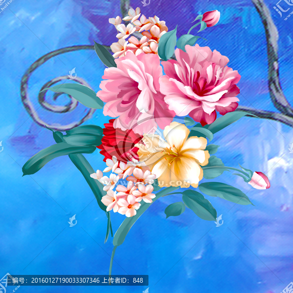 花,無框畫
