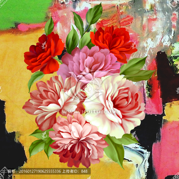 花,無框畫
