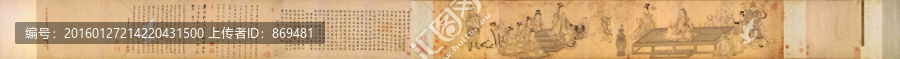 李公麟,維摩演教圖卷,未分層