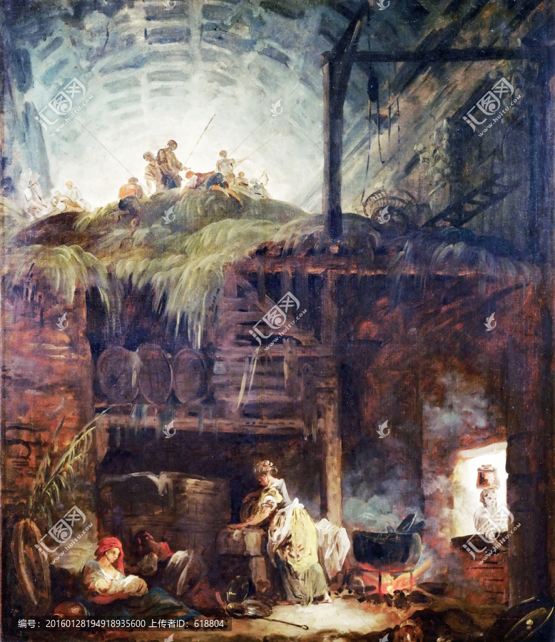 歐式古典建筑風(fēng)景油畫,高清品質(zhì)