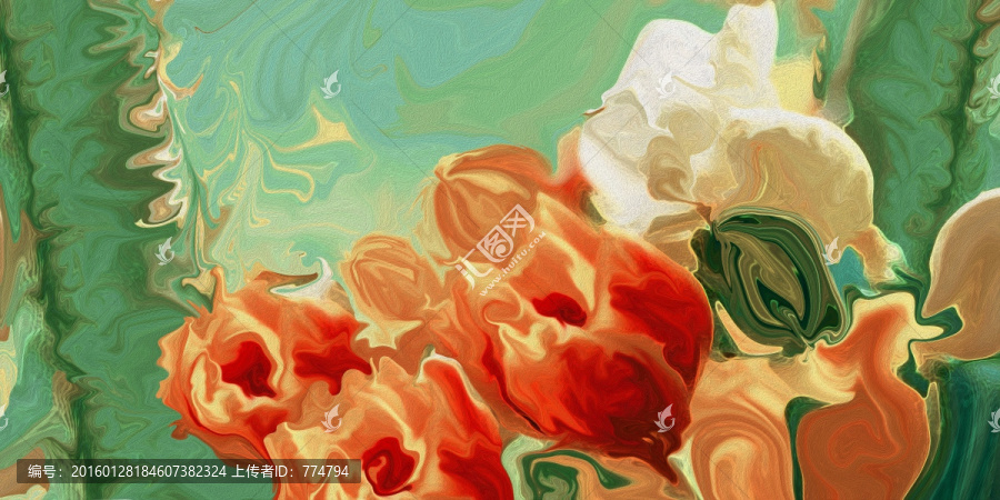 抽象油畫