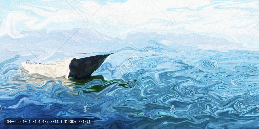 抽象油畫
