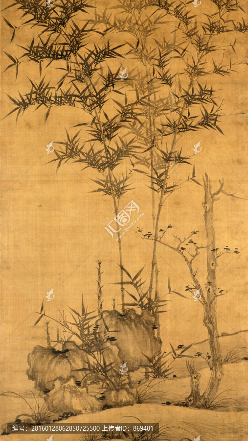 竹石圖,未分層