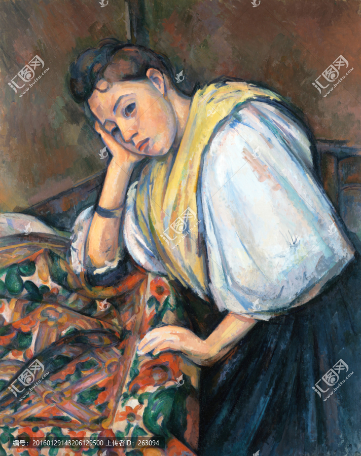 沉思的女人