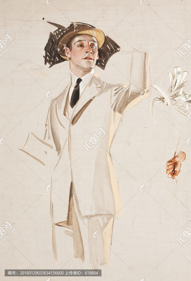 高清人物油畫插畫,畫廊專供