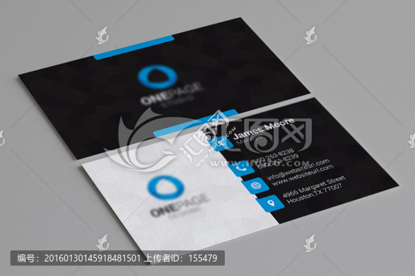 黑色高端大氣企業(yè)通用名片設(shè)計(jì)