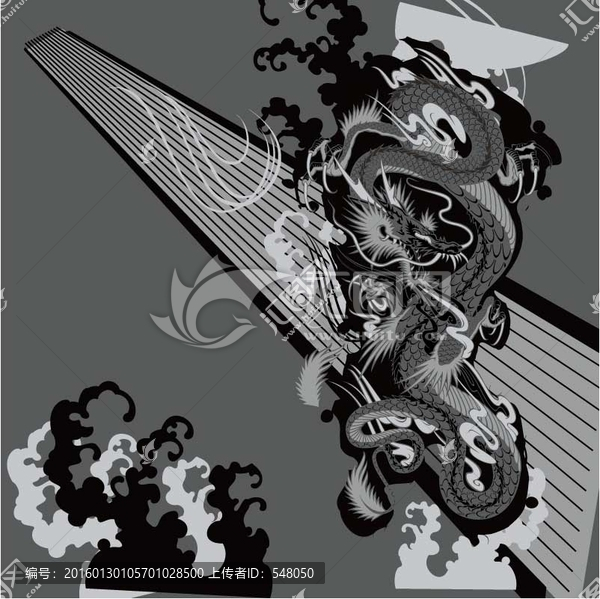 龍,浪花