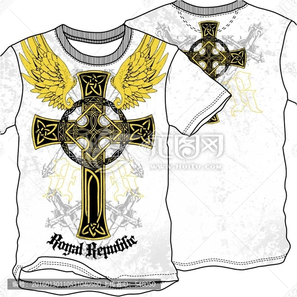 十字架,翅膀,字母,T恤