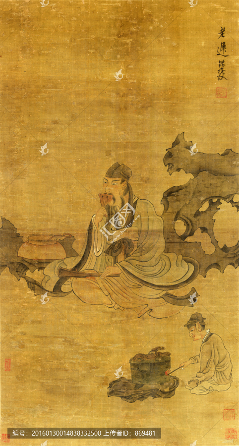陳洪綬,老遲像,未分層
