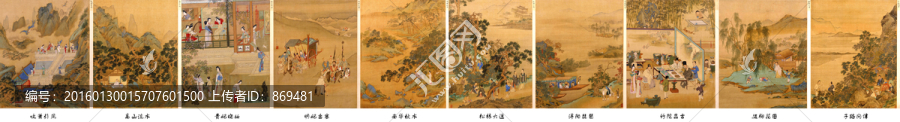 仇英,人物故事圖,未分層