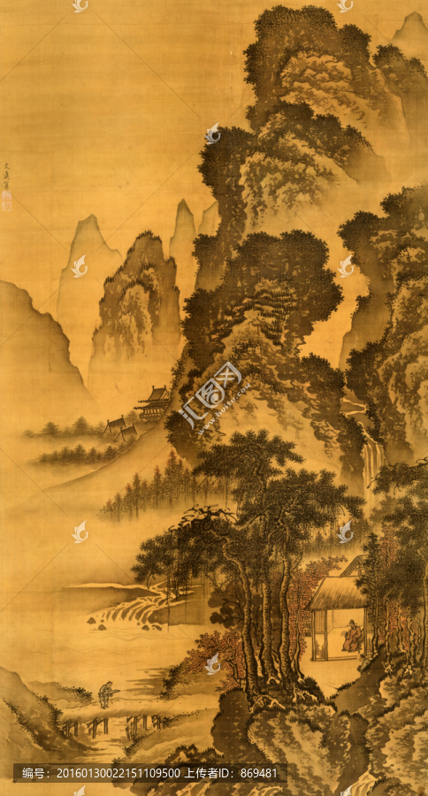戴進(jìn),溪堂詩(shī)意圖,未分層