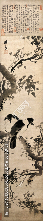 林良,花鳥圖軸,未分層