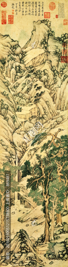 文徵明,千巖競秀圖,未分層