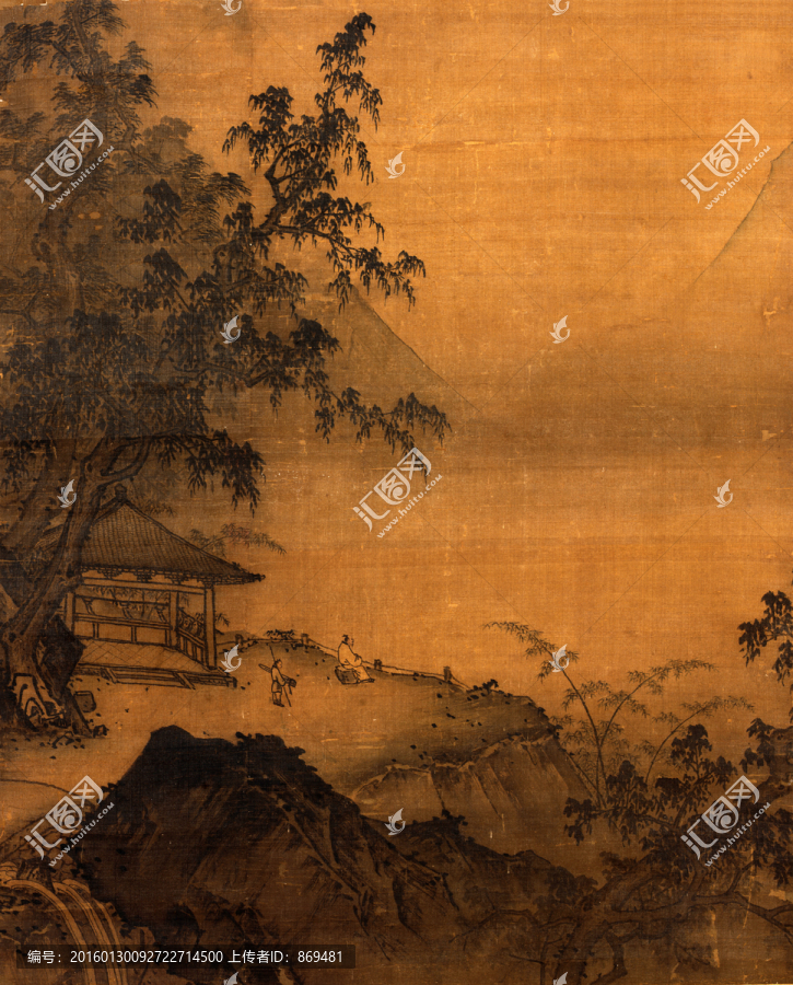 孫君澤,高士觀眺圖,未分層