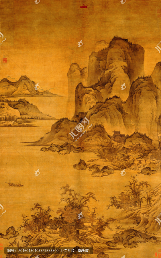 秋山行旅圖,未分層