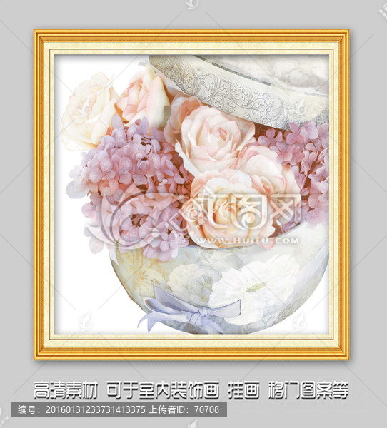 手繪,花盒